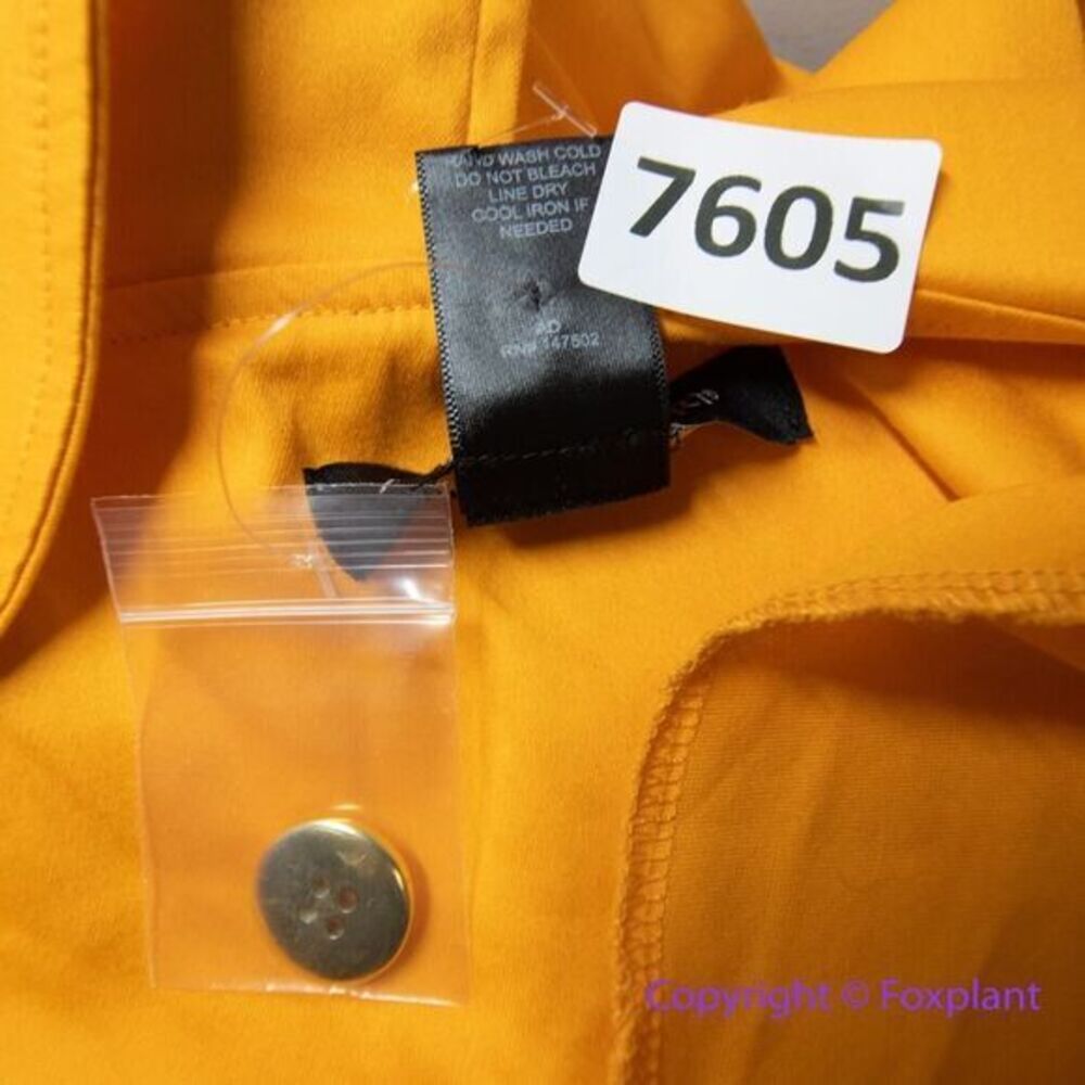 New! Ashley Stewart orange dress double breasted collared with belt, size 22/24 - Picture 16 of 16